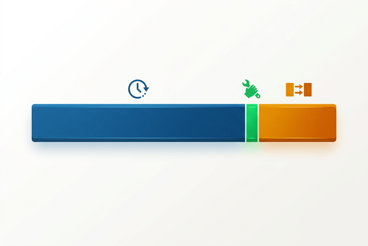 Where is time actually lost: separating touch time from queue time and handoff delay