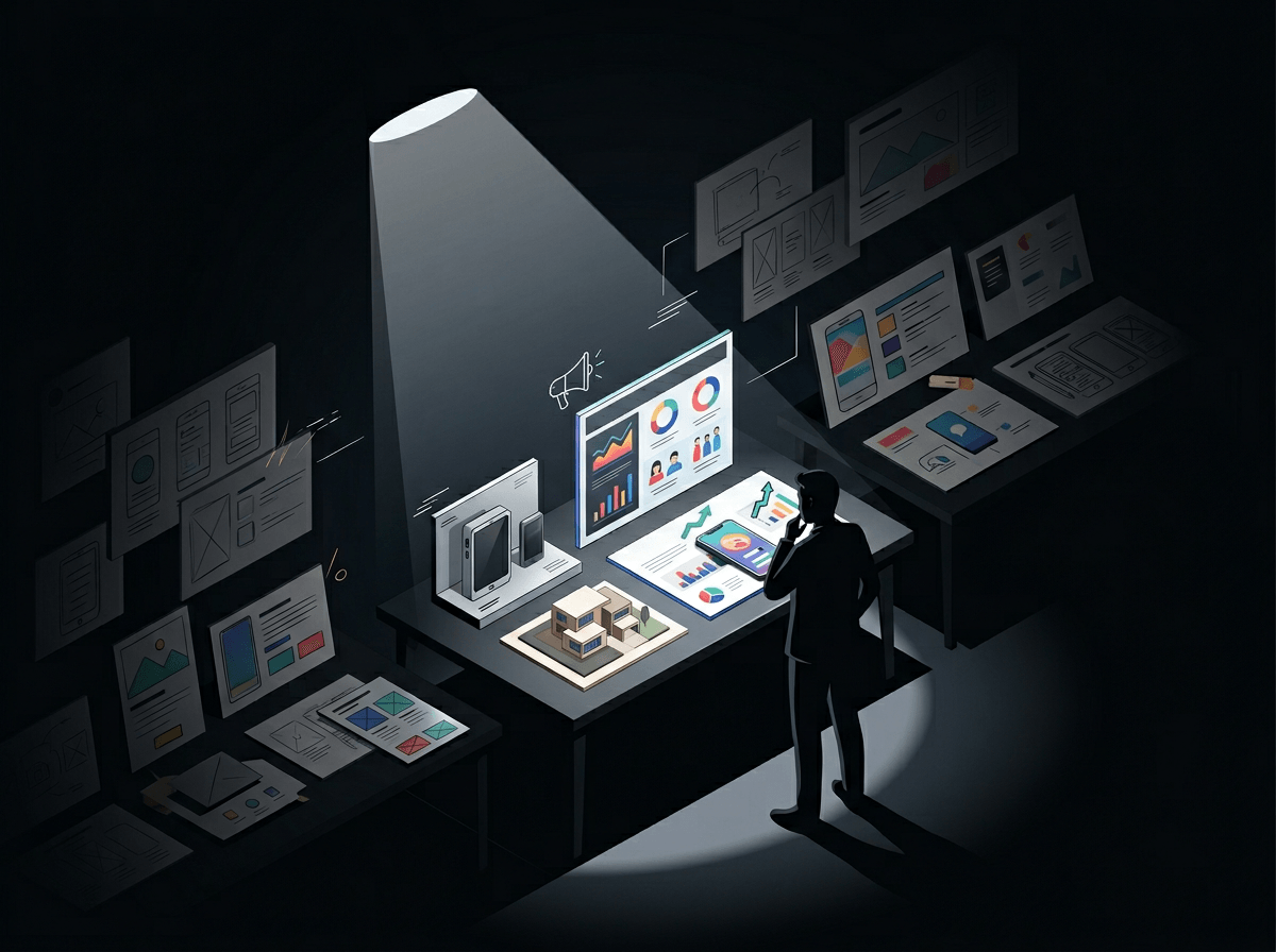 When the bottleneck moves: ideas, drafts, and mockups get cheap—but attention becomes scarce